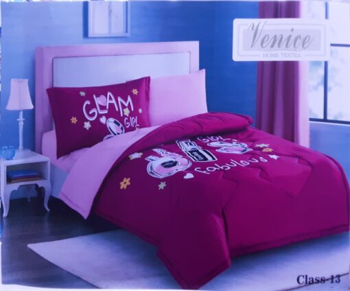 One Set Comforter With Pillow and Blanket For Girls