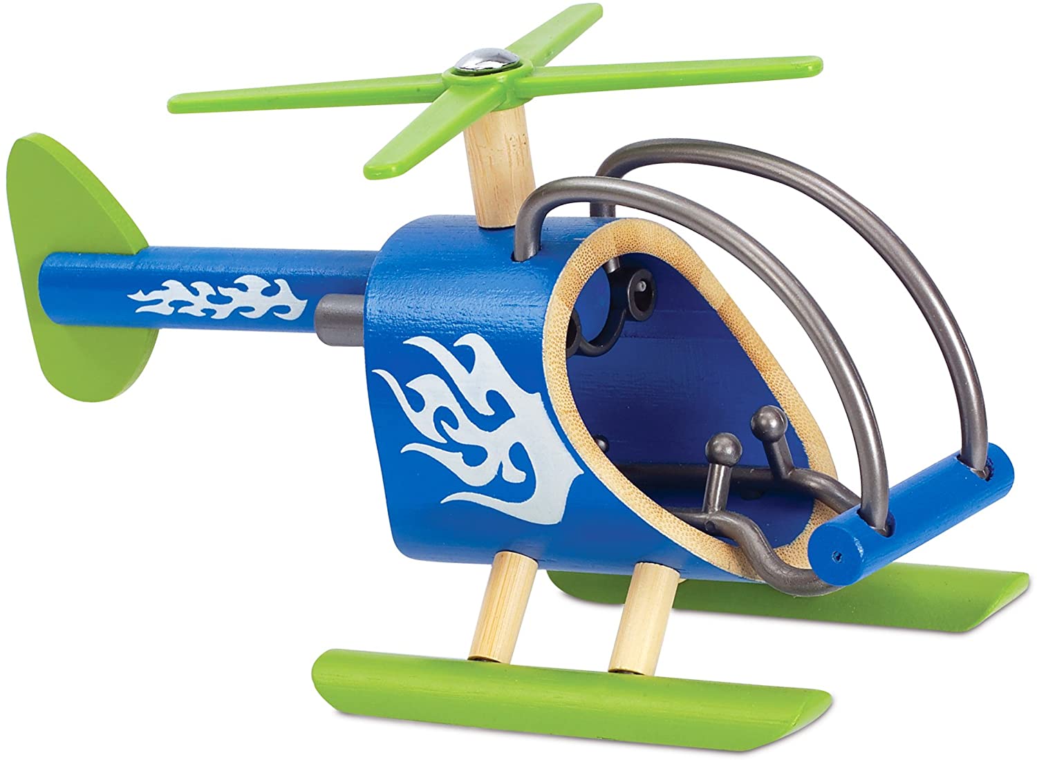 Hape Little Copter Wooden Toy Toddler Play Vehicle 
