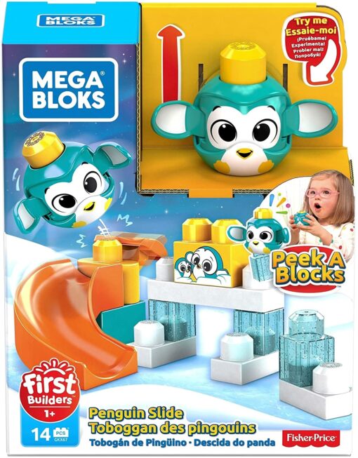 Mega Bloks Peek a Blocks Penguin Slide-GKX66