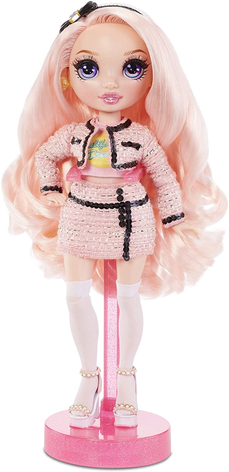 RAINBOW HIGH SERIES 2 BELLA PARKER DOLL WITH 2 OUTFITS PINK HAIR 