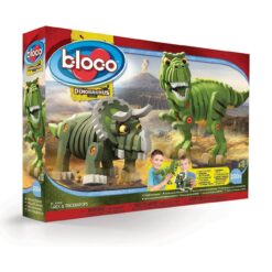 Bloco Toys T-Rex & Triceratops Stem Toy Jurassic Dinosaurs