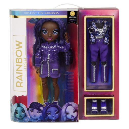 Rainbow High Krystal Bailey – Indigo (Dark Purple) Fashion Doll MGA-572114