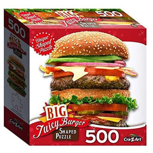 Cra-Z-Art-Puzzle Big Shaped Puzzles 500 Pcs Juicy Burger