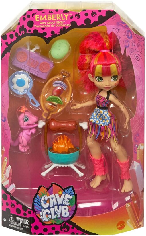 Cave Club Doll (10-inch) and Playset with Dinosaur Pet - GNL94