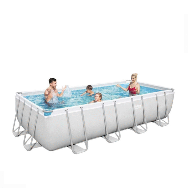 Bestway Pool Rectangular Power Steel - 4.88M X 2.44M-56671-ATL