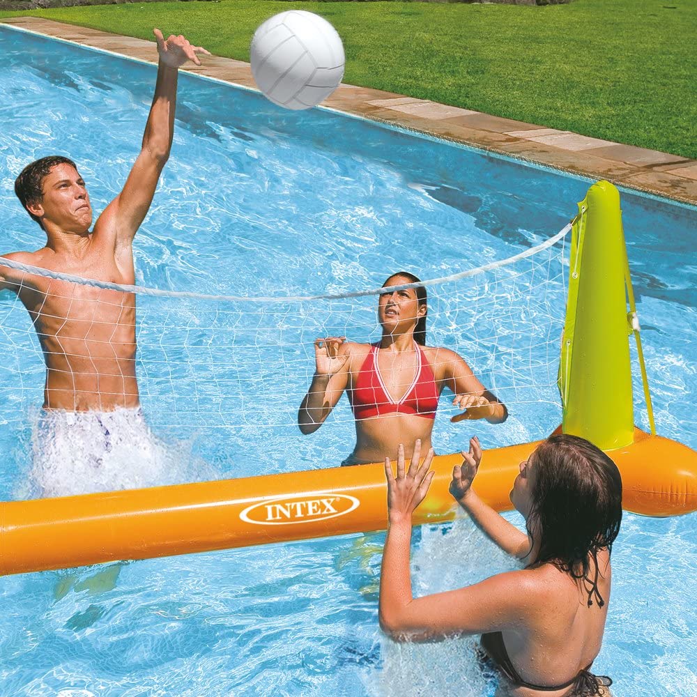 Intex Pool Volleyball net and ball with repair Patch Perfectly Made for Play On pool 