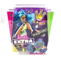 Barbie EXTRA Doll Blue Hair Bomber Jacket - GRN30