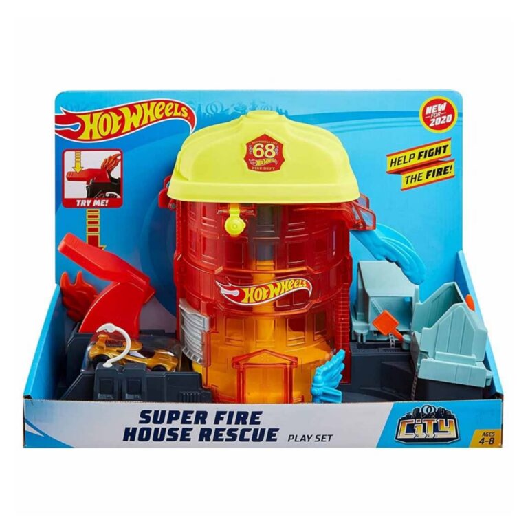 Hot Wheels - City Super Fire House Rescue Play Set - GJL06