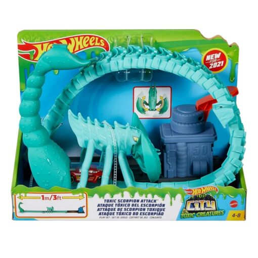 Hot Wheels Toxic Scorpion Attack Play Set for Kids 4 to 8 Years Old - GTT67
