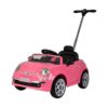 Fiat 500 Pushing Mega Car For Toddler Pink Without Umbrella - NI-3622