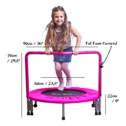 Trampoline PLENY 36-Inch Kids Mini With Handle, Safety And Durable Toddler