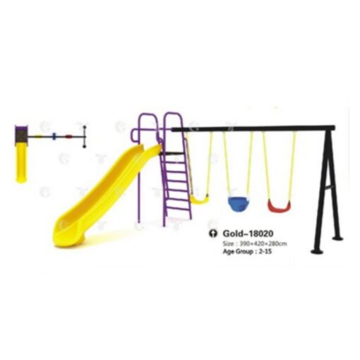 Funny Outddor Slides With Swing For Kids 390*420*280 CM - 18020