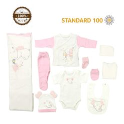 Newborn Baby Clothes One set 9-Pcs Pink