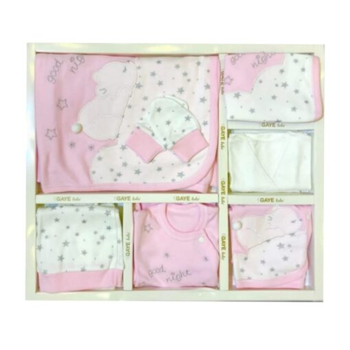 Baby Girl Pink 10 Pieces Hospital Outfit Underwear Set - 658