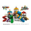 Kids Adventure Tower Deluxe Metal Outdoor Playground With Triple Slide Big Tunnel /Swings