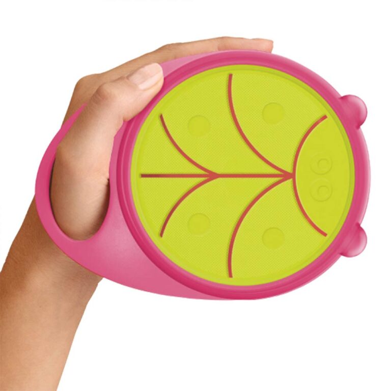 Brother Max - Easy-Hold Snack Pot Bowl - Pink/Green-BM307