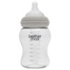 Brother Max PP Extra Wide Neck Bottle 240ml + M Teat - Grey - BM110
