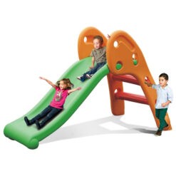Indoor And Outdoor Play Slide - Green/Brown - J09912