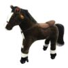 Kids Mechanical Riding Horse Toy, Brown - LBJOO1