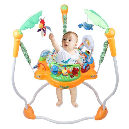 Baby Bungee Jumperoo With Rotary Functions - 63568-GREEN