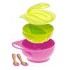 Brother Max - Easy-Hold Weaning Bowl Set - Pink/Green -BM304