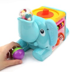 TopBright Kids Toys 5-in-1 Elephant Activity Cube Blue - 120384