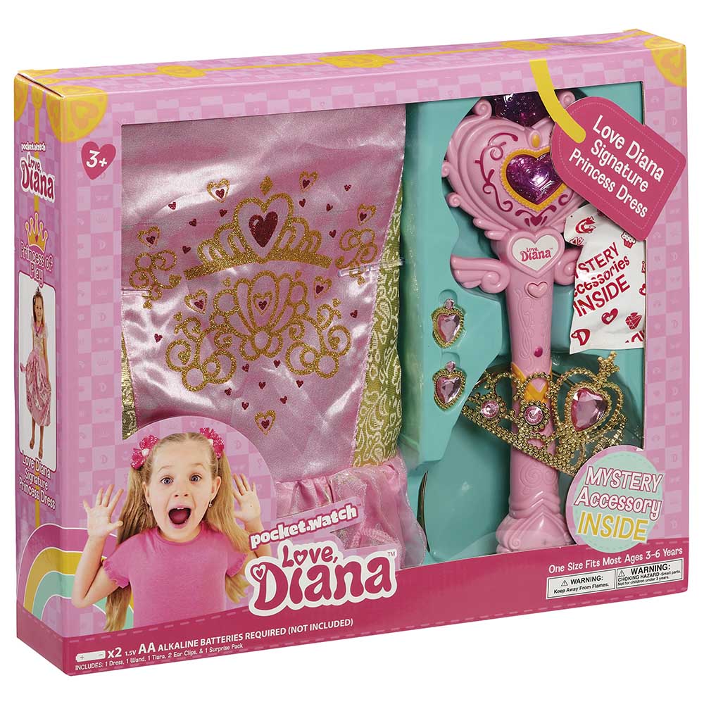 Love Diana Signature Princess Dress Up Set - 918522 Pink - Toys 4You Store