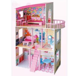 Kids Wooden Dollhouse Pretend To Play - TX1052