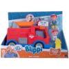 Blippi Truck-Fun Freewheeling Features Including 3 Firefighter and Fire Dog - Blp0159-ATL