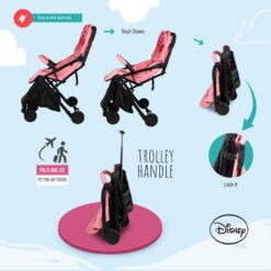 Disney - Princess Travel Stroller - S101-Princess Pink