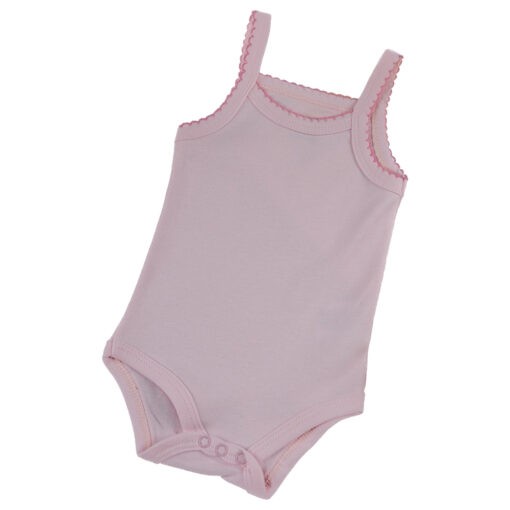 Baby Clothes - Sleeveless Bodysuits 3pcs - LQB004-KI-Pink