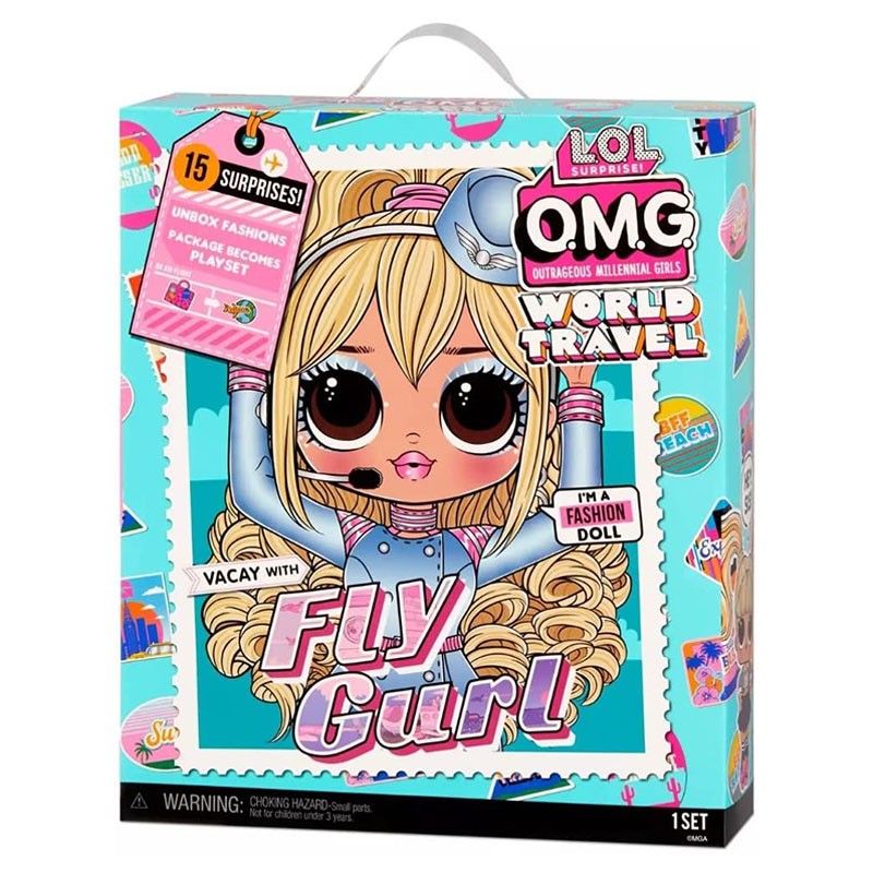 LOL Surprise Carrying Case Tote Doll Storage Pink Glitter w/Handle CASE ONLY