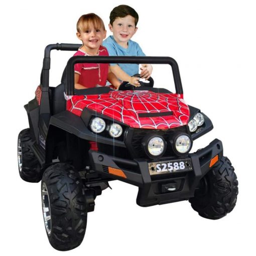 Kids Off Road Polaris Double Seater Monster Jeep Spyder Ride On Car Red - NI-603R