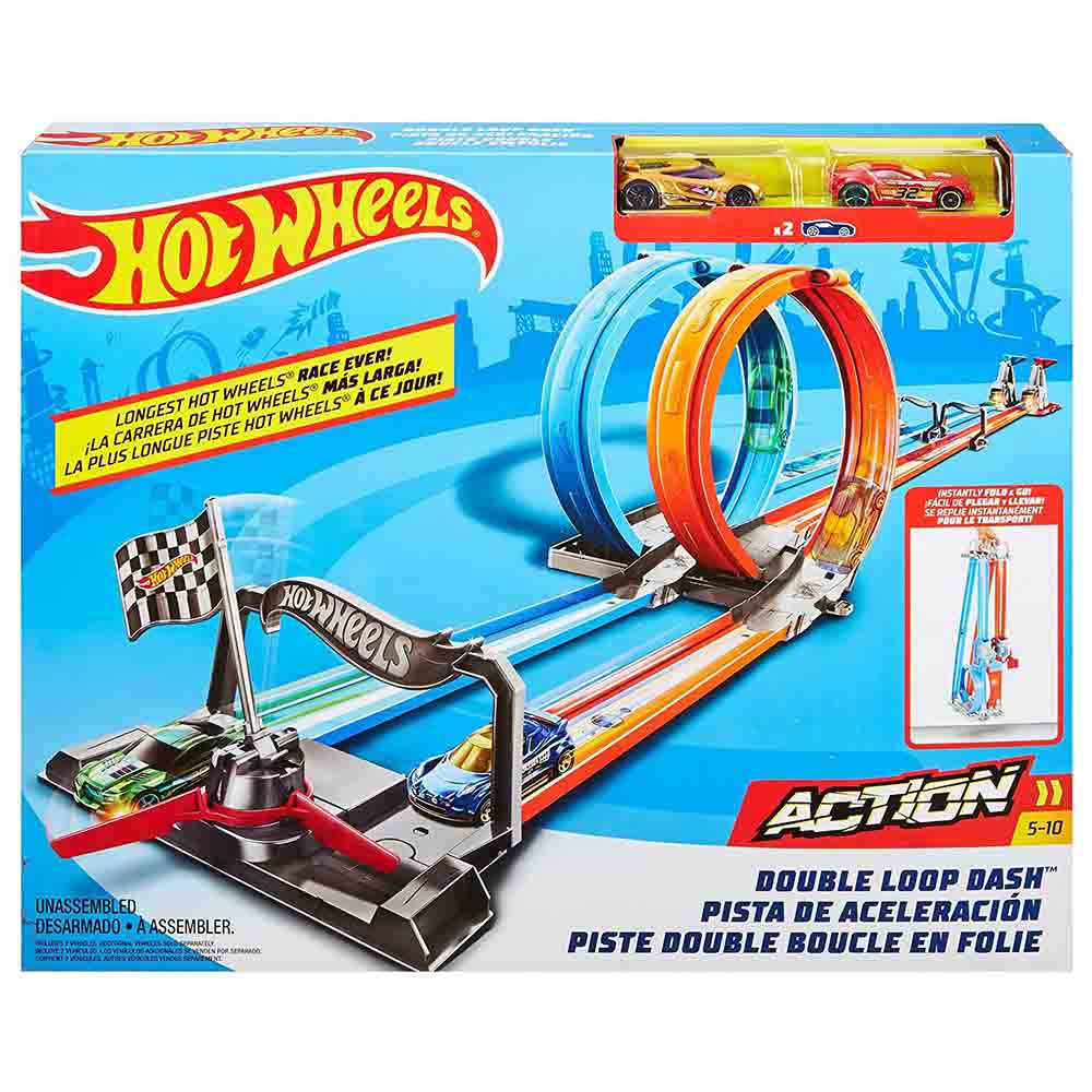Hot Wheels - Action Double Loop Dash Set - GFH85 - Toys 4You Store