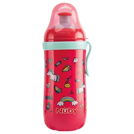Nuby - Free Flow Pop-Up Sipper - 360ml - NV0406012-Red