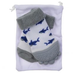 Nuby - Teething Socks - NV0501002-Grey
