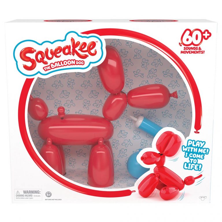 Squeakee - Balloonies Dog Large Interactive Toy - 12300-RT-Red
