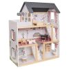 Kids Toys Wooden Kitchen With Accessories - W06A413-GF-Grey