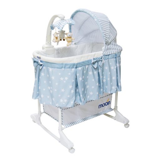 MOON - Soffy 4-in-1 Convertible Cradle 0-6M - MNBGCBL01-Blue