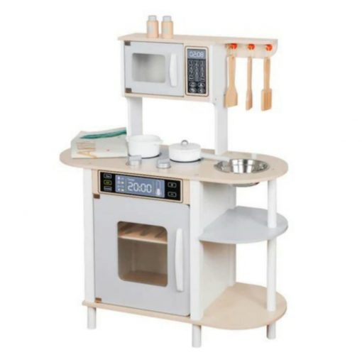 Wooden Kids Kitchen Pretend-Play - W10C602-GF