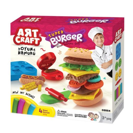 Dede - Art Craft Hamburger Dough Set 200 Gr - 03554-HA
