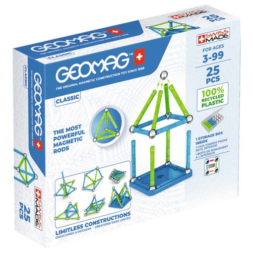 GEOMAG - Classic Recycled Magnetic Construction 25pcs - 00275-BB
