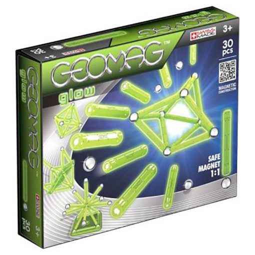 GEOMAG - Glow Magnetic Construction Toy 30pcs - 00335-BB