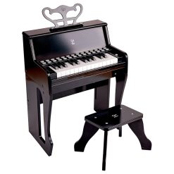 Hape - Electric Piano W/ Lights & Stool - Black