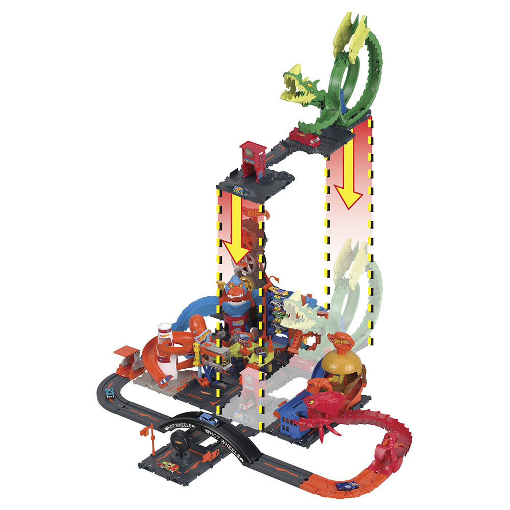 Hot Wheels Dragon Fighting Track HDP03 Shop Now
