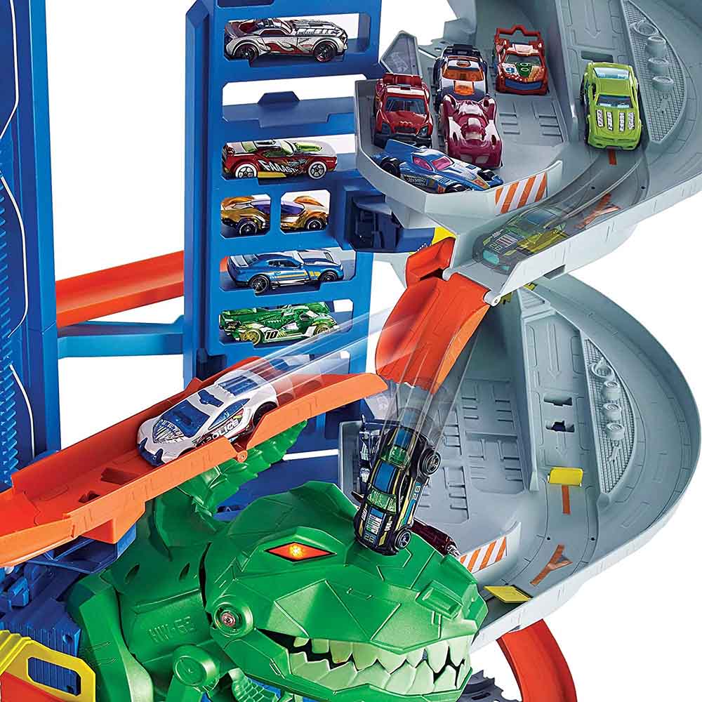 Hot Wheels - City Ultimate Garage Chomping T-Rex - GJL14 - Toys