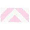 Sunta - 2 Colours Triangle Puzzle Floor Mat 16Pcs - Pink