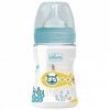 Chicco - Well-Being Feeding Bottle 150ml Slow Flow 0m+ Silicone - Blue