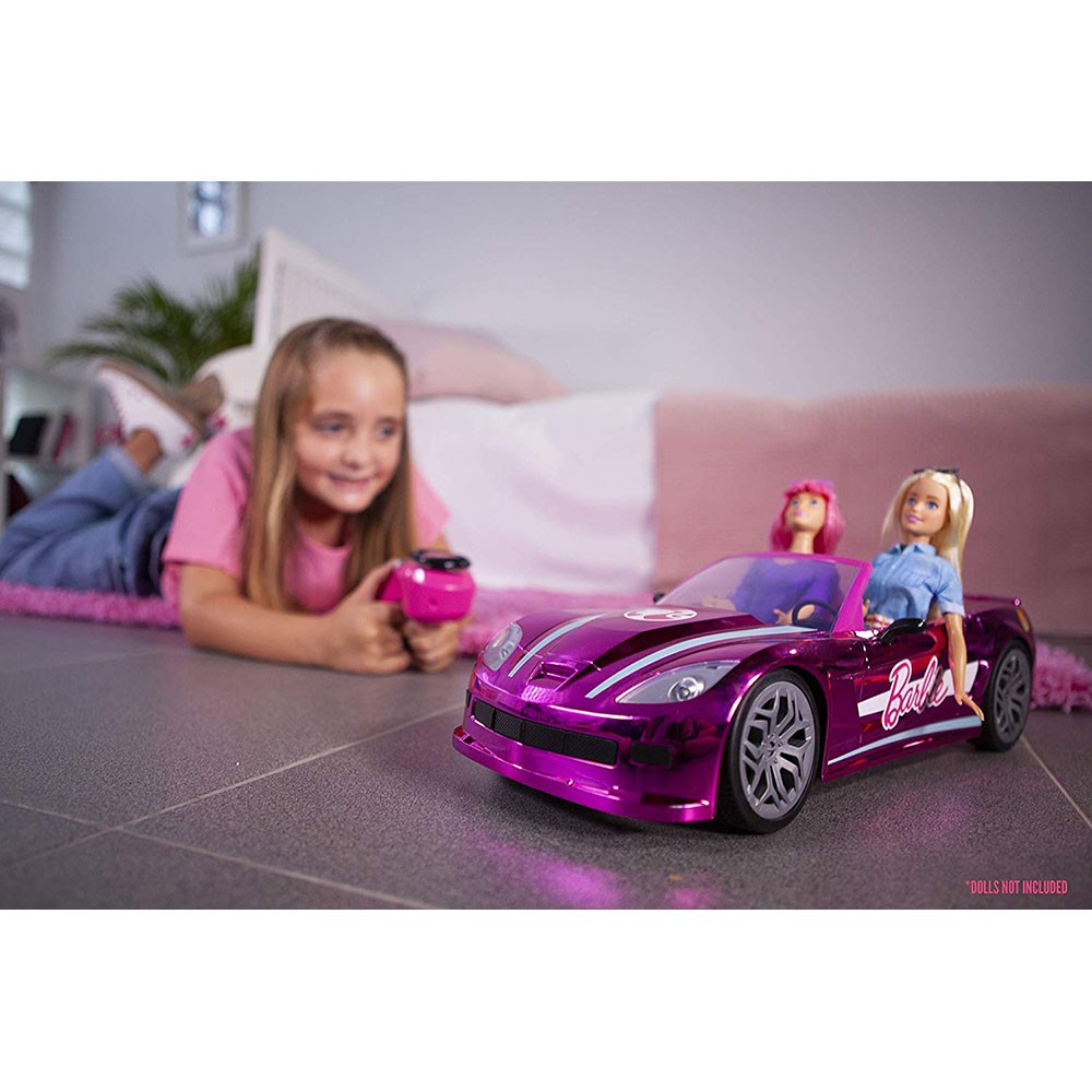 Mondo motors - voiture radiocommandee barbie dream car - 43 cm, vehicules-garages