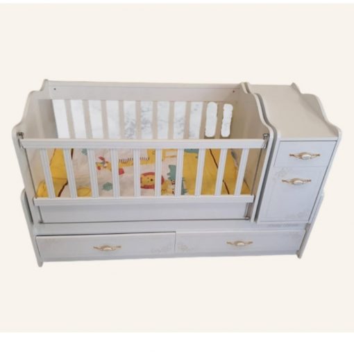 Turkey Wooden Baby Bed – With Drawer And Changing Table